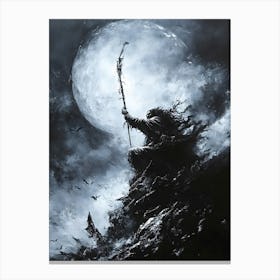 Dark Lord Of The Rings Canvas Print