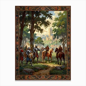 Knights Of The Round Table Canvas Print