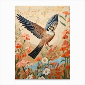 American Kestrel 4 Detailed Bird Painting Canvas Print