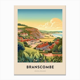 Devon Vintage Travel Poster Bournemouth 3 Canvas Print