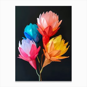 Bright Inflatable Flowers Protea 2 Canvas Print