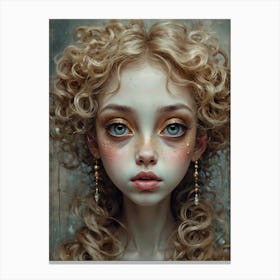 Portrait of a magical fairy 3 Canvas Print