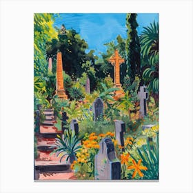 Brompton Cemetery London Parks Garden 2 Painting Canvas Print