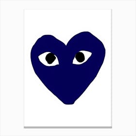 Blue Heart 1 Canvas Print