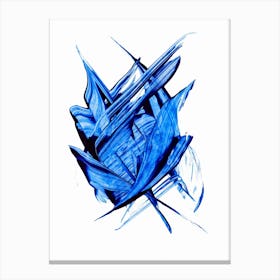 Abstract Blue Painting 1 Canvas Print
