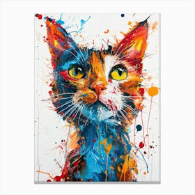 Colorful Cat Canvas Print