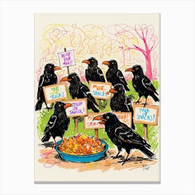 Crows 13 Canvas Print