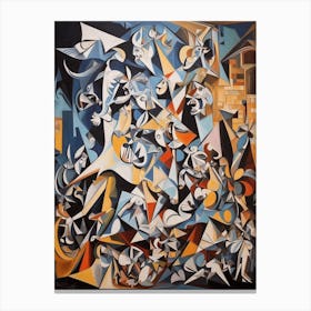 Guernica - Fractalized 3 Canvas Print