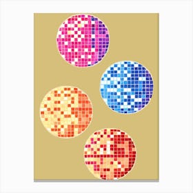 Mosaic Circles Canvas Print