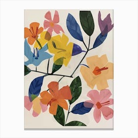 Painted Florals Bougainvillea 1 Canvas Print