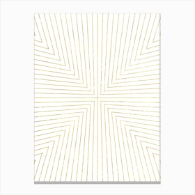 Converge Light Gold Canvas Print