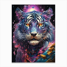 Psychedelic Tiger 2 Canvas Print