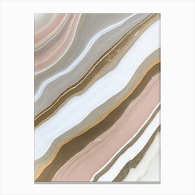 Pink Flowing Agate Canvas Print