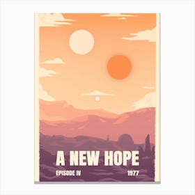 ANew Hope Episode IV Canvas Print