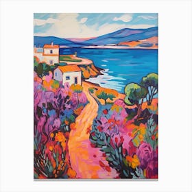 Sardinia Italy 4 Fauvist Painting Canvas Print