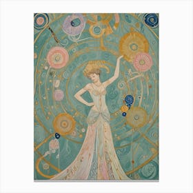 Pastel Madame Canvas Print