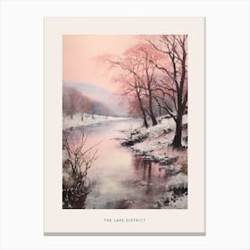 Dreamy Winter National Park Poster  The Lake District England 1 Canvas Print