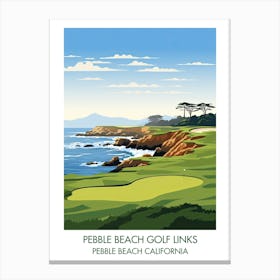 Pebble Beach Golf Links   Pebble Beach California 2 Canvas Print
