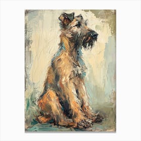 Irish Wolfhound Acrylic Painting 8 Canvas Print