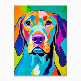 Vizsla Fauvist Style dog Canvas Print