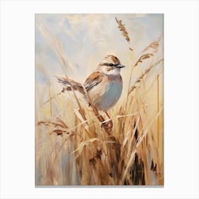 Bird Painting Sparrow 5 Canvas Print