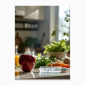 Syringe In Kitchen Canvas Print