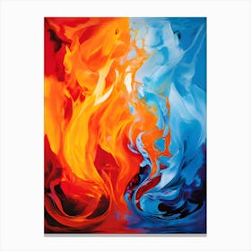 Flames Of Fire 4 Canvas Print