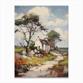Cottage In The Countryside Painting 16 Canvas Print