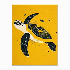 Yellow Turtle 2 Canvas Print