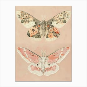 Vintage Butterflies William Morris Style 7 Canvas Print