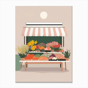 Market Stall Canvas Print