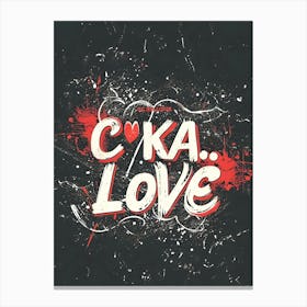 Coka Love Canvas Print