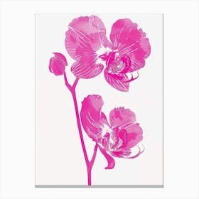 Hot Pink Orchid 4 Canvas Print