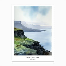Isle Of Skye 2 Watercolour Travel Poster Canvas Print