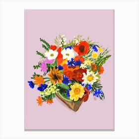 Colourful Bouquet Of Flowers Canvas Print