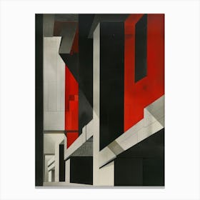 'Red And Black' 1 Canvas Print