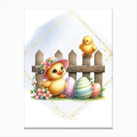 Easter Chicks Canvas Print