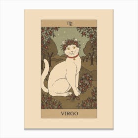 Virgo Cat Canvas Print