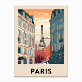 Paris Vintage Travel Poster Canvas Print
