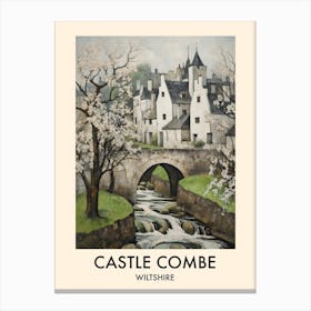 Castle Combe (Wiltshire) Painting 6 Travel Poster Canvas Print