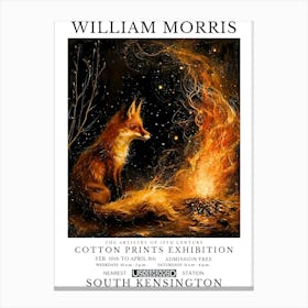 William Morris Exhibition Animals Series 14 Canvas Print