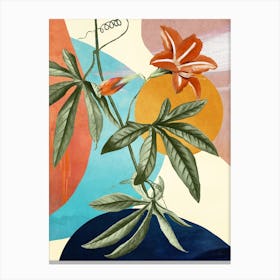 Tropical Summer Abstract Art 3 Canvas Print