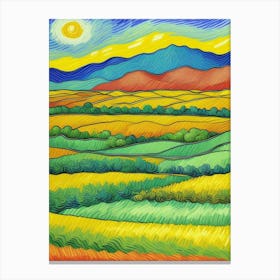 Landscape By Van Gogh Canvas Print