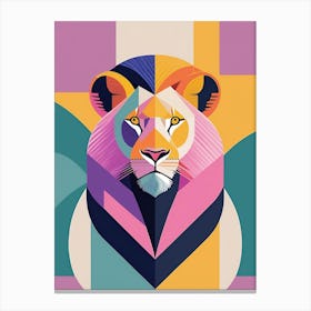 Lion, Animal Wildlife; The Beauty Of The Wild Animals Canvas Print