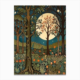 William Morris Moonlight In The Woods 14 Canvas Print