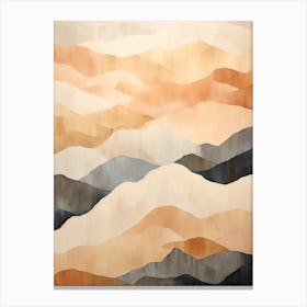 Abstract Mountains Canvas Print