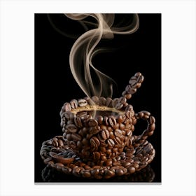 Coffee Cup With Steam 1 Canvas Print