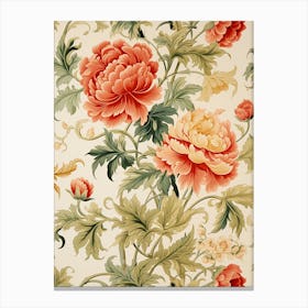 Floral Wallpaper 165 Canvas Print