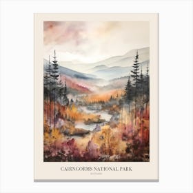 Cairngorms National Park Uk Trail Poster Canvas Print