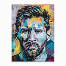 Pop art Lionel Messi Canvas Print